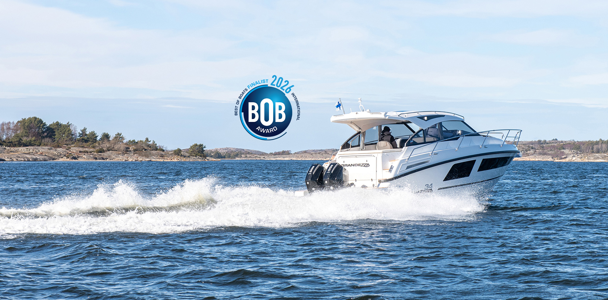 Grandezza 34 Outboard Finalist for Best of Boats Awards 2026